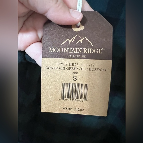 New Mountain Ridge Explore Life Size Small Jacket Flannel Shacket - Picture 4 of 5